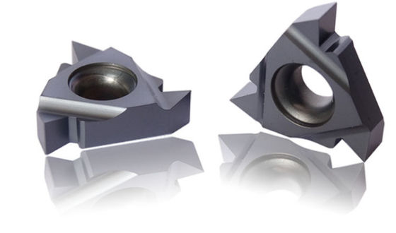 Hochgeschwindigkeits-Hartmetalleinsatz-Gewindeschneidwerkzeug 16NR PVD Wolframfür metallschneidendes